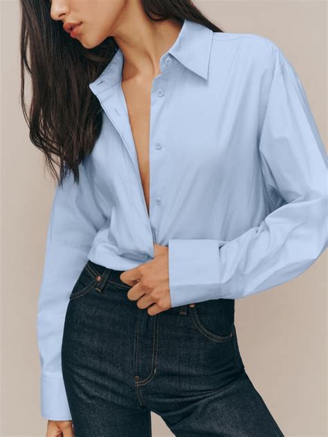 reformation will oversized shirt